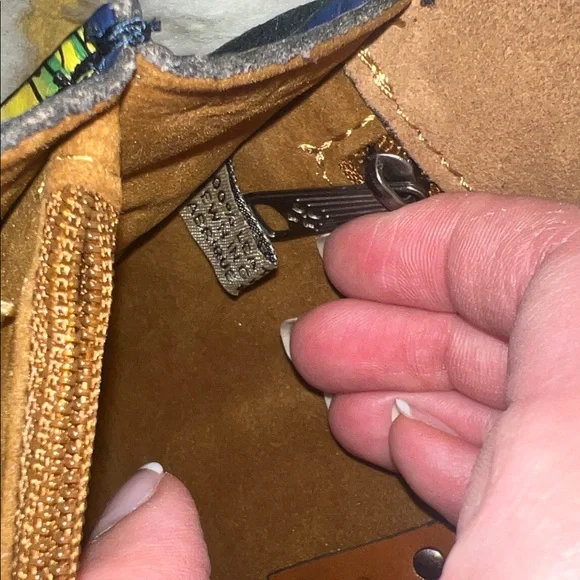 Patricia Nash Black and Yellow Lemon Crossbody Bag - Picture 10 of 10